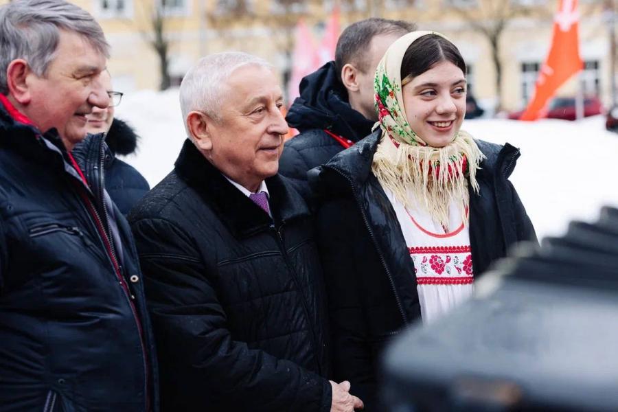 Начался визит кандидата в Президенты России от КПРФ Николая Харитонова в Калугу