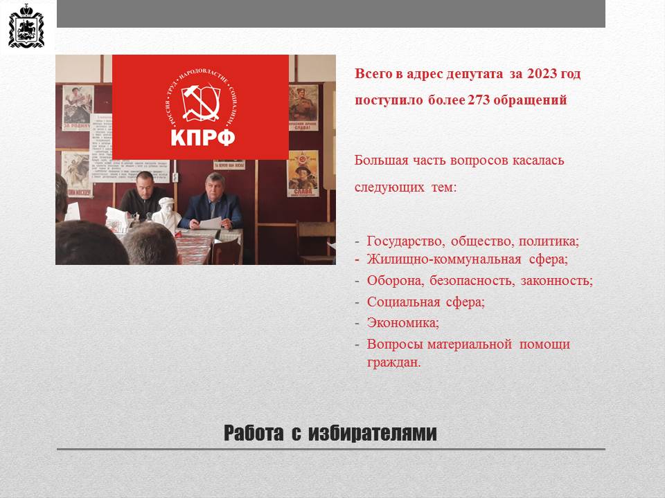 Отчет о работе за 2023 год заместителя председателя МОД Черемисова К.Н.