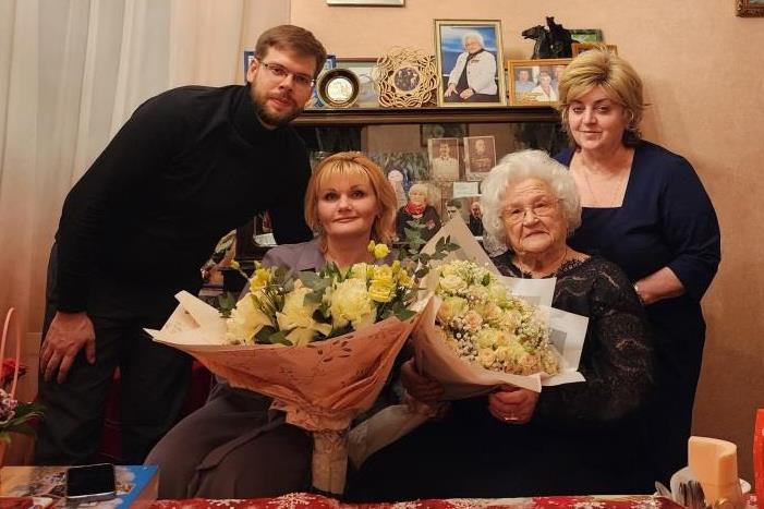 Поздравление ветерана Великой Отечественной войны Брок-Бельцовой Галины Павловны