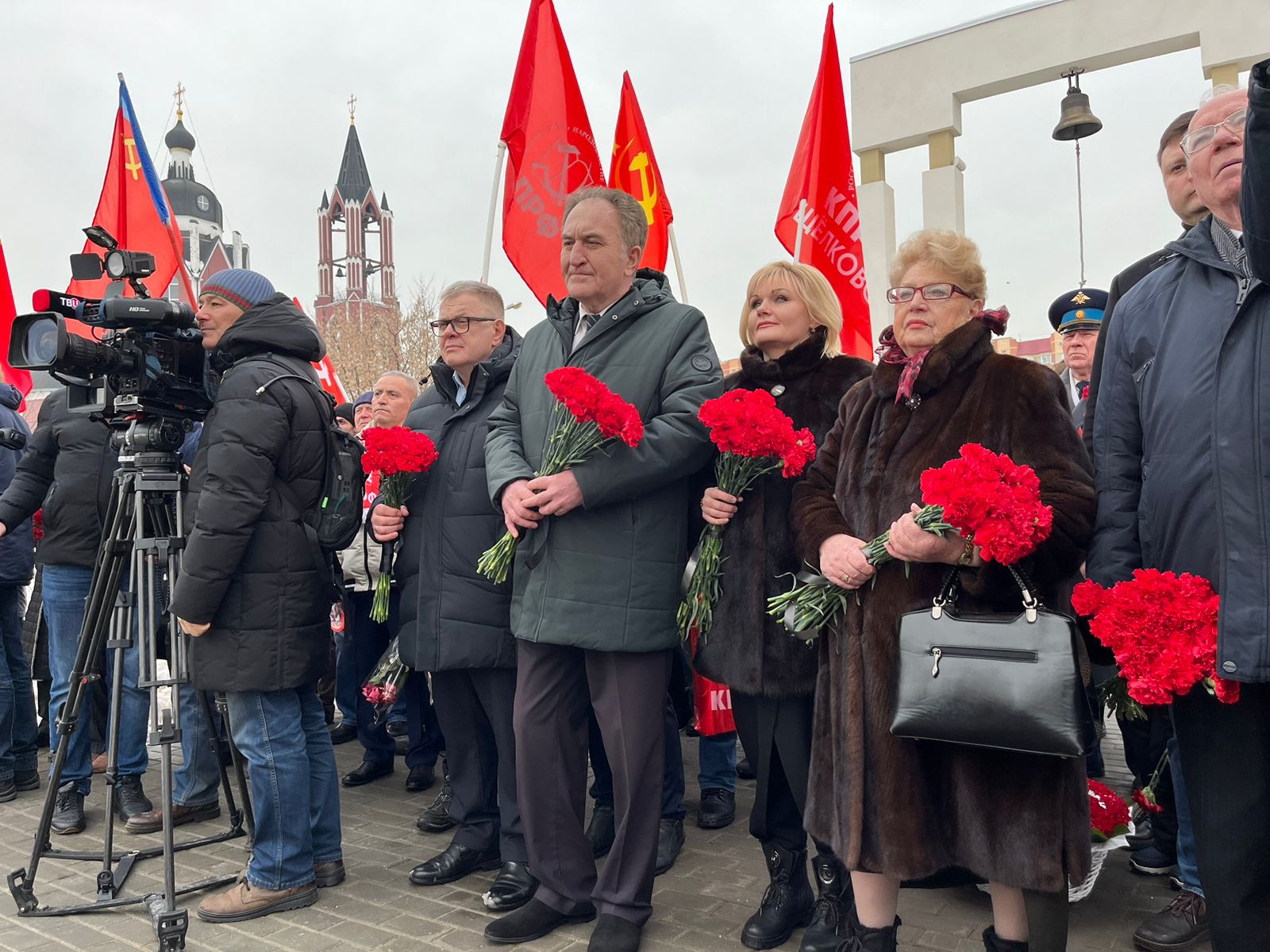 Начался визит кандидата в президенты РФ от КПРФ Николая Харитонова в подмосковное Щёлково