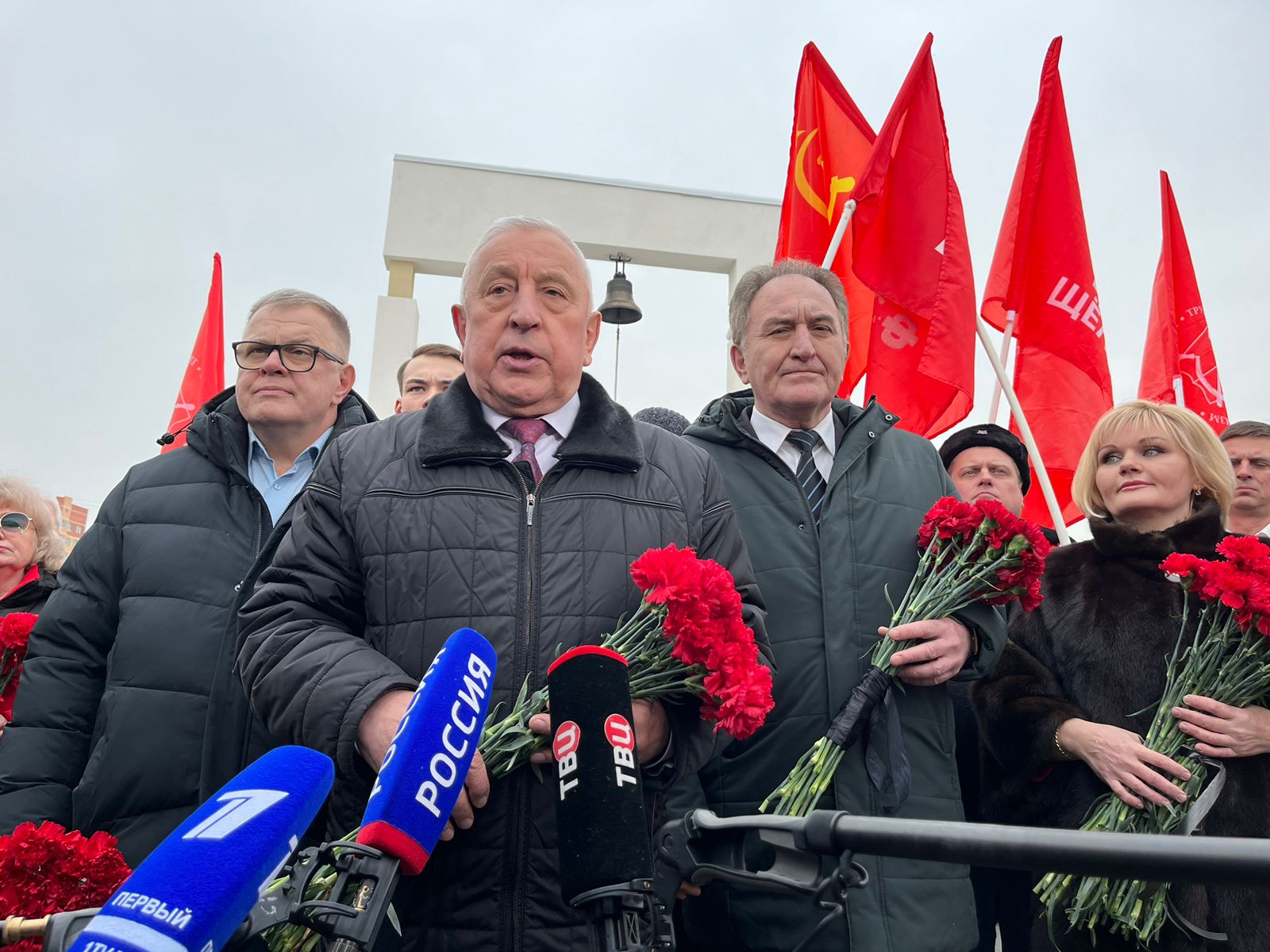 Начался визит кандидата в президенты РФ от КПРФ Николая Харитонова в подмосковное Щёлково