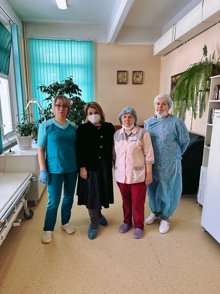 Первый секретарь Королёвского ГК КПРФ Светлана Петрова посетила отделение паллиативной помощи в Королёве