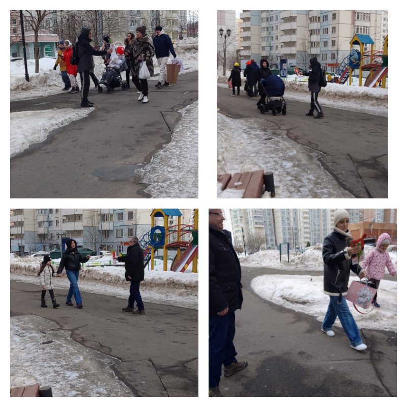 Мужчины - коммунисты Долгопрудного поздравили женщин города с 8 марта