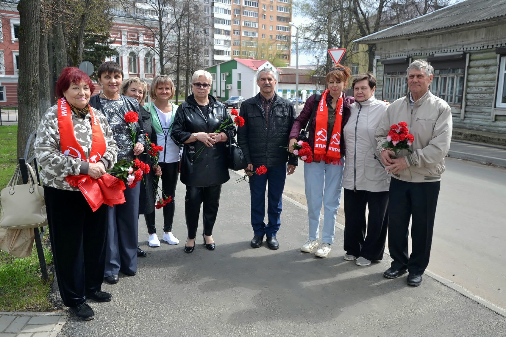 В Озёрах прошел торжественный митинг, посвященный 154 годовщине со Дня рождения Владимира Ильича Ленина