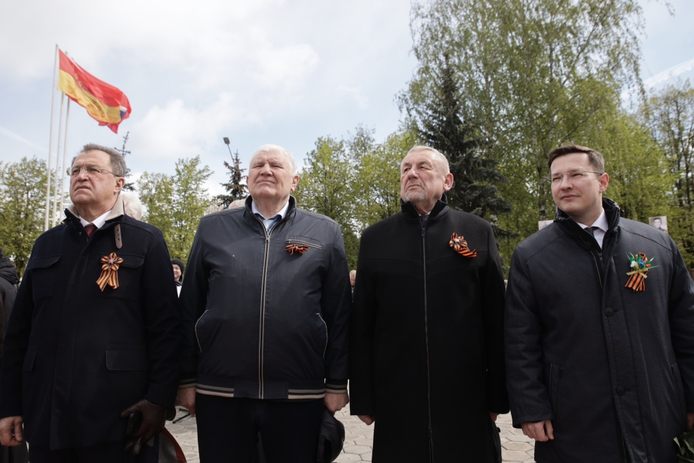 Депутат Мособлдумы Марк Черемисов посетил торжественный митинг в честь Дня Победы в Богородском округе