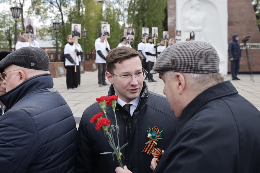 Депутат Мособлдумы Марк Черемисов посетил торжественный митинг в честь Дня Победы в Богородском округе