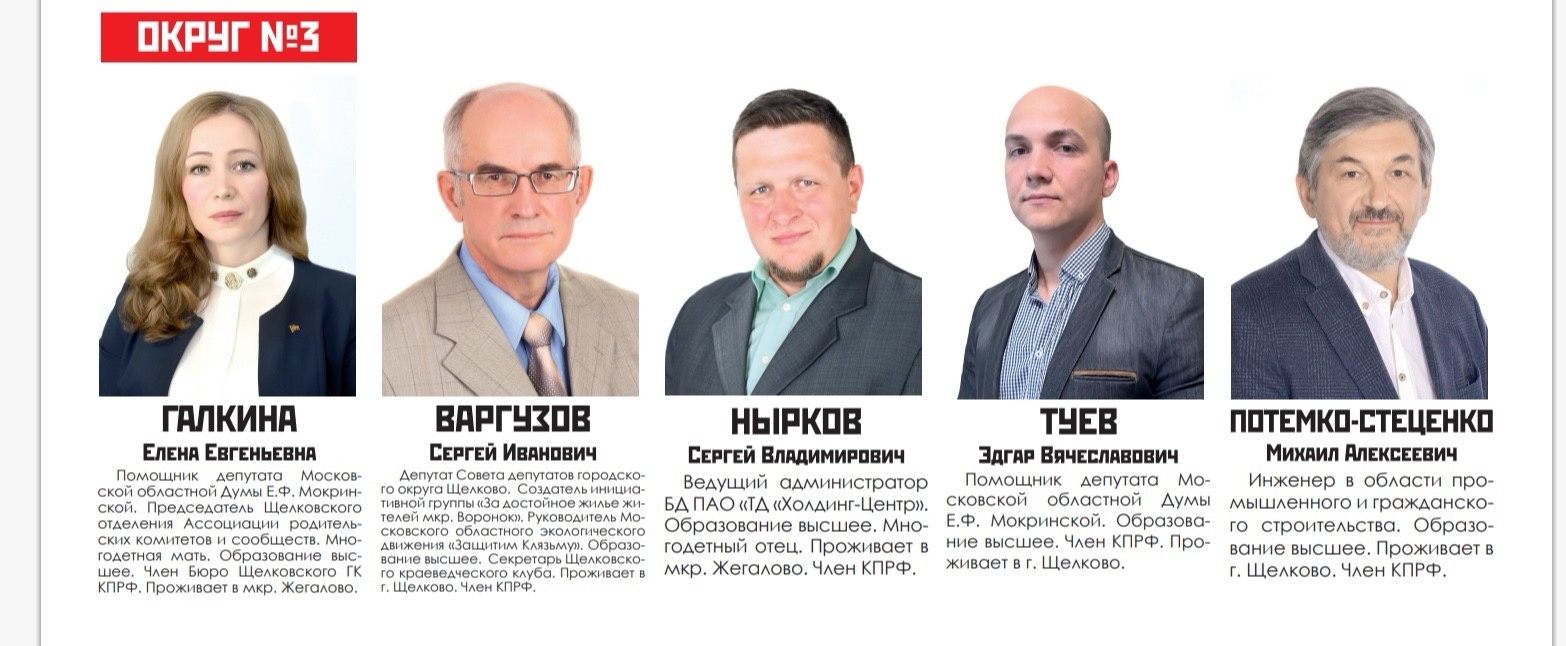 В Щёлково прошло выдвижение списка кандидатов в депутаты Совета депутатов города Щёлково