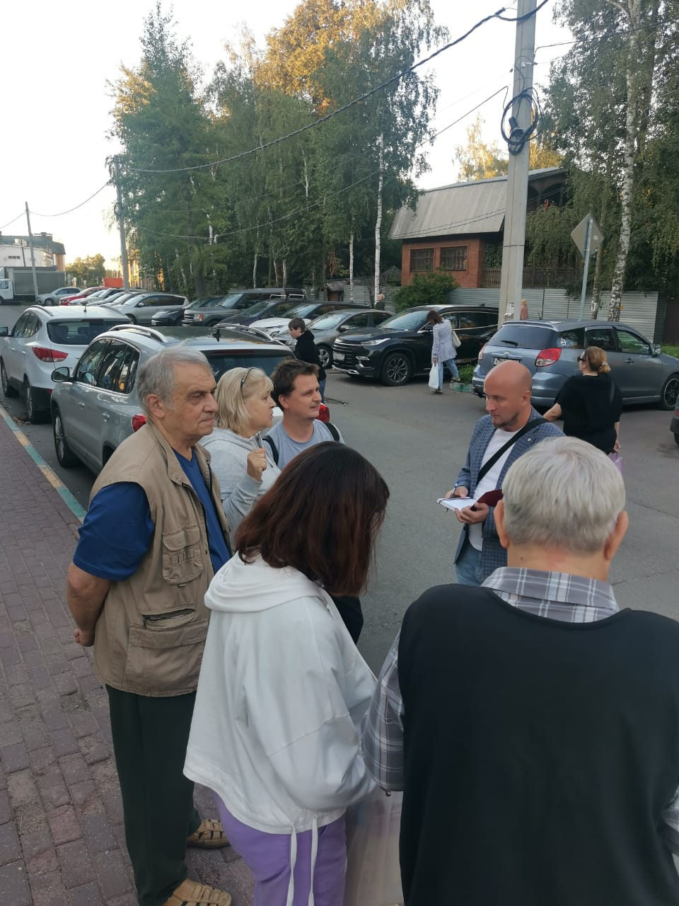 Встреча в жилом комплексе кандидата в Королёве