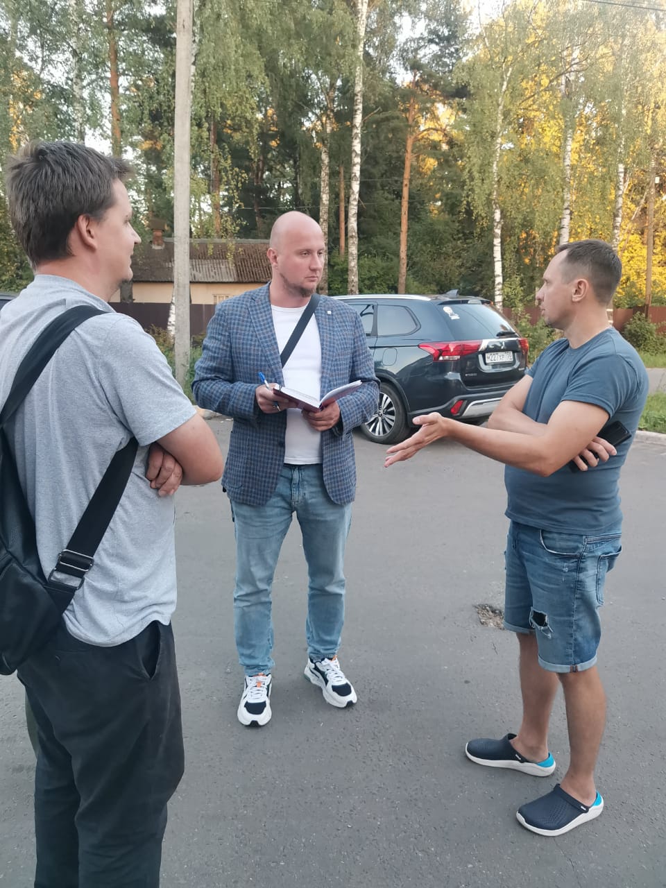 Встреча в жилом комплексе кандидата в Королёве