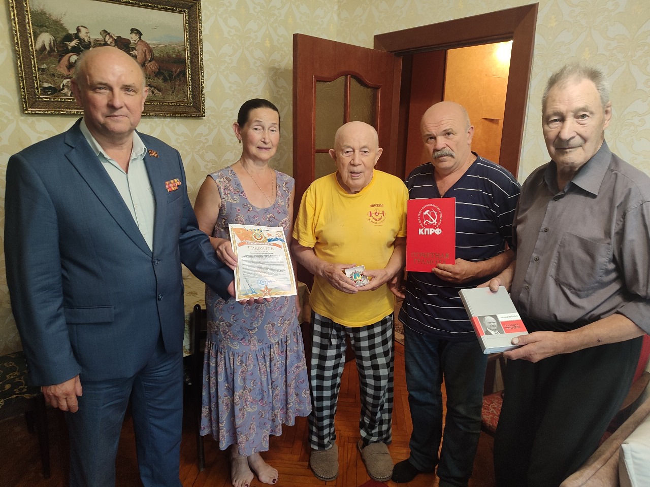 Поздравления ветерана Ногинского отделения ССО РФ с юбилеем