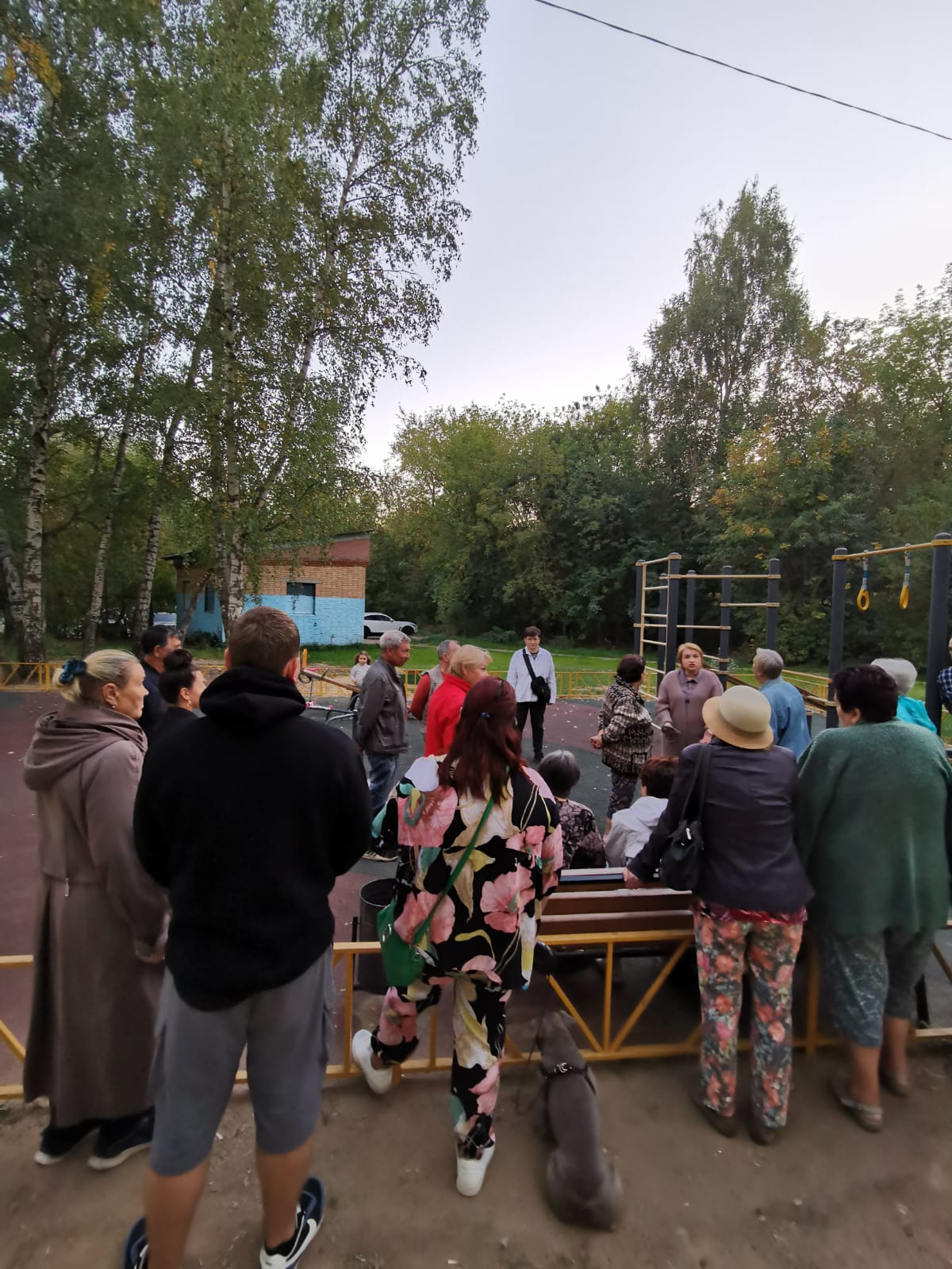 Дети в микрорайоне Первомайский в Королёве попросили кандидата в депутаты установить качели на площадке