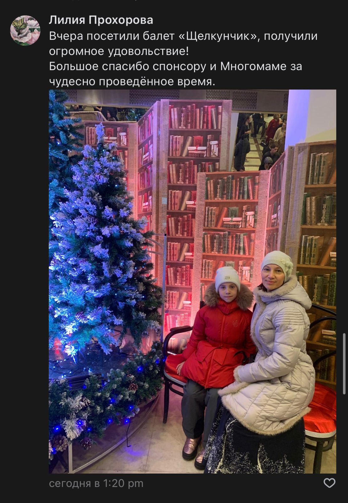 Многодетные семьи г. Королёва посетили новогоднюю постановку «Щелкунчик»