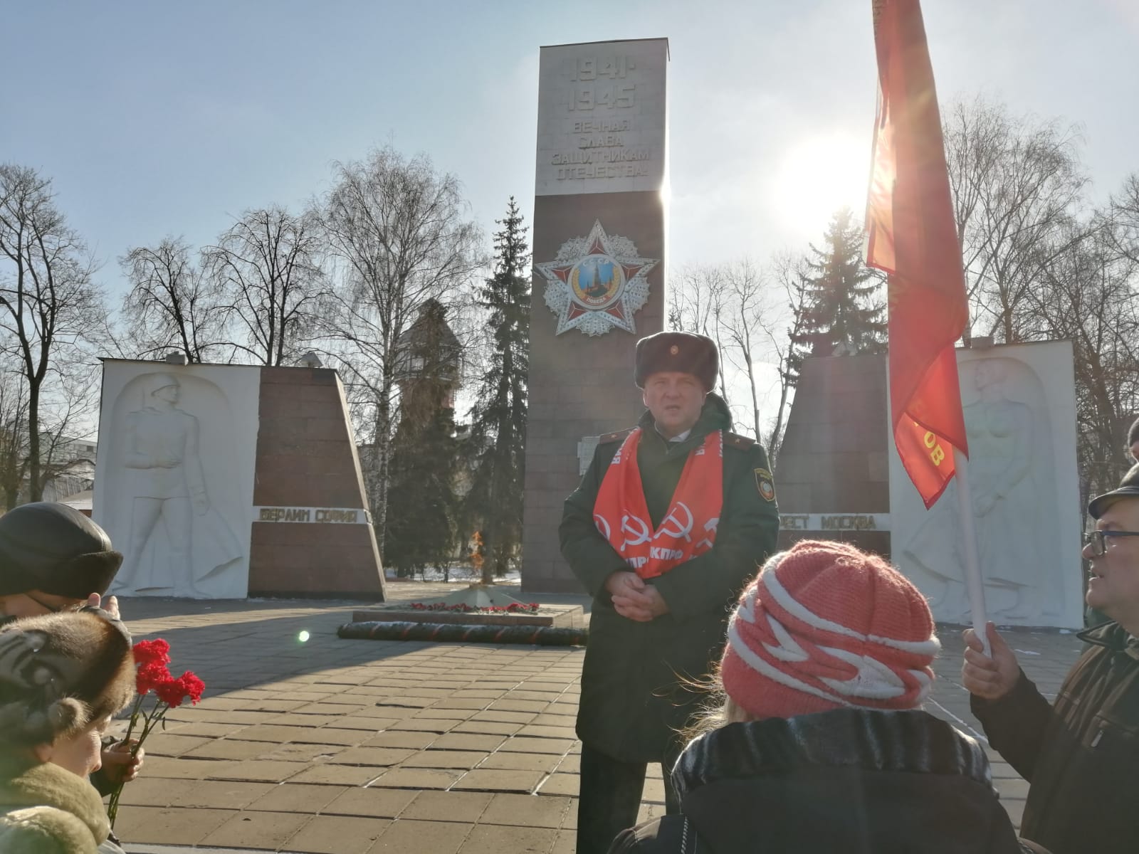 Празднование Дня рождения Красной Армии в Ногинске