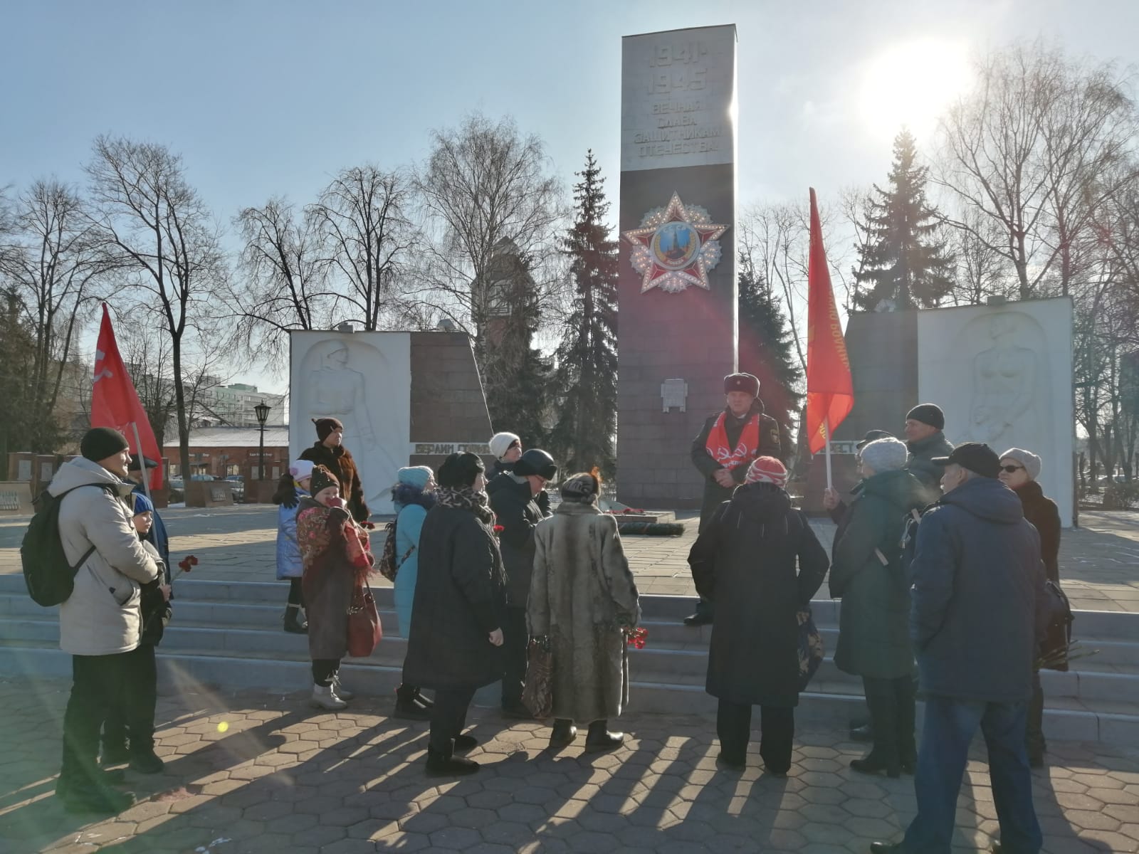 Празднование Дня рождения Красной Армии в Ногинске