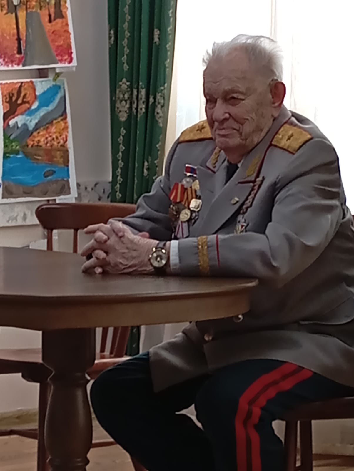 Встреча в Ногинске с генералом А.Д. Курлановым
