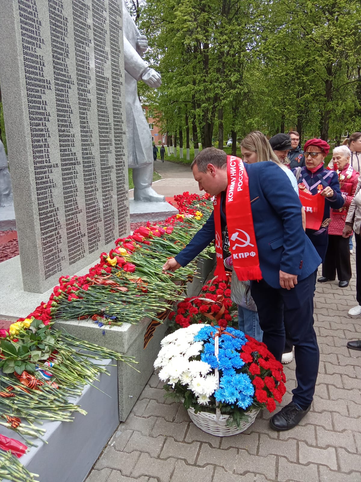 Возложение цветов в Кашире
