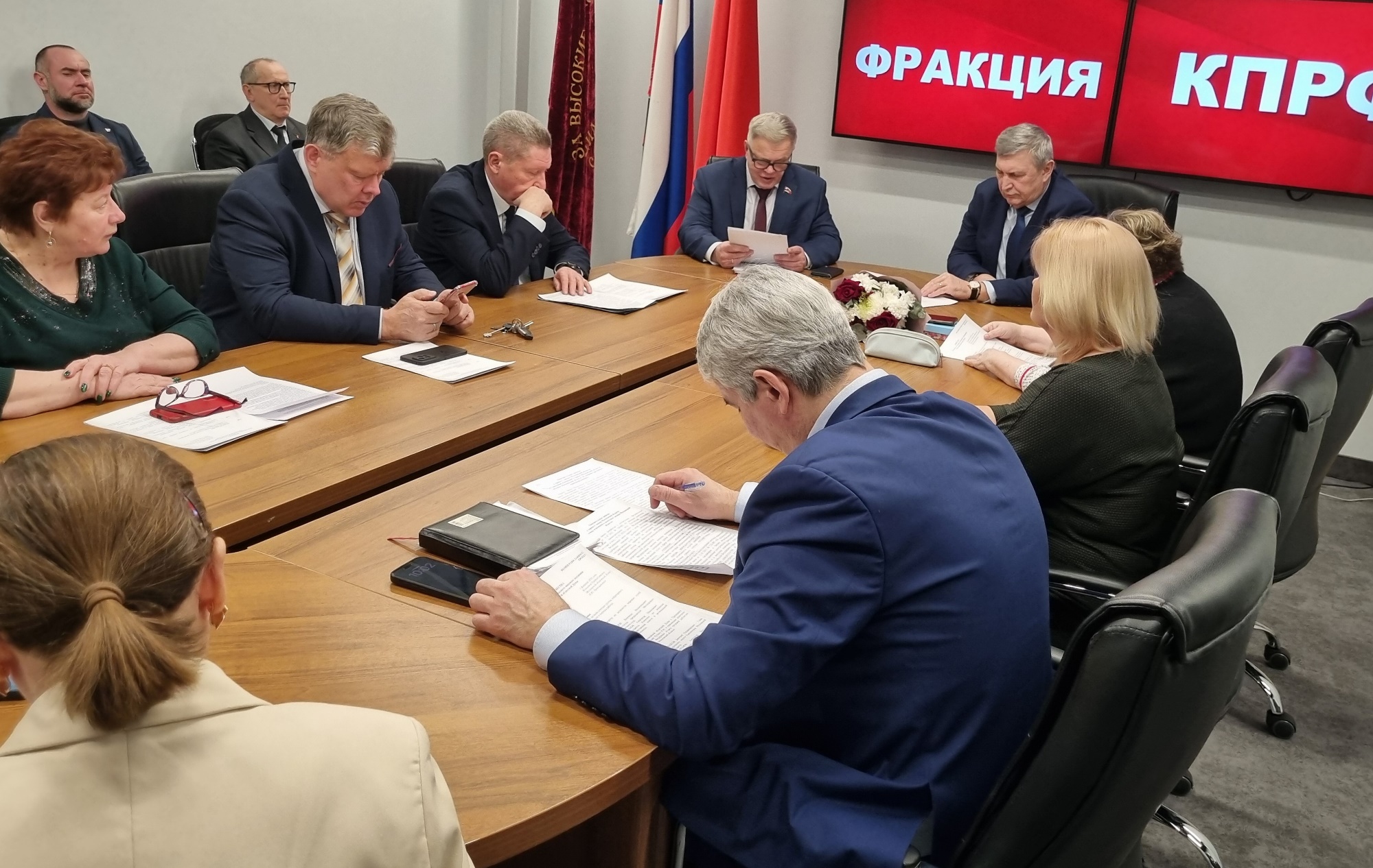 Состоялось очередное заседание фракции КПРФ в Мособлдуме