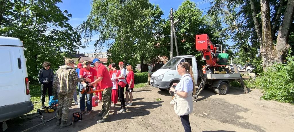Коммунистический субботник в Сергиевом Посаде