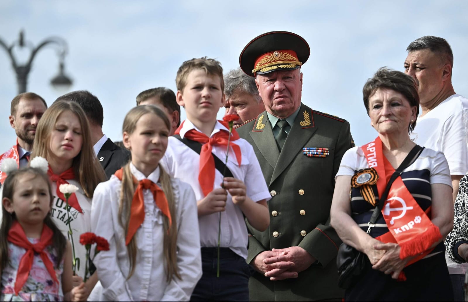 Королёвские пионеры в памятной акции «Герои России останутся в наших сердцах!» в Москве