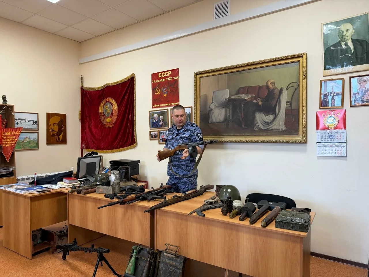 Рузские школьники встретились с членом поискового отряда