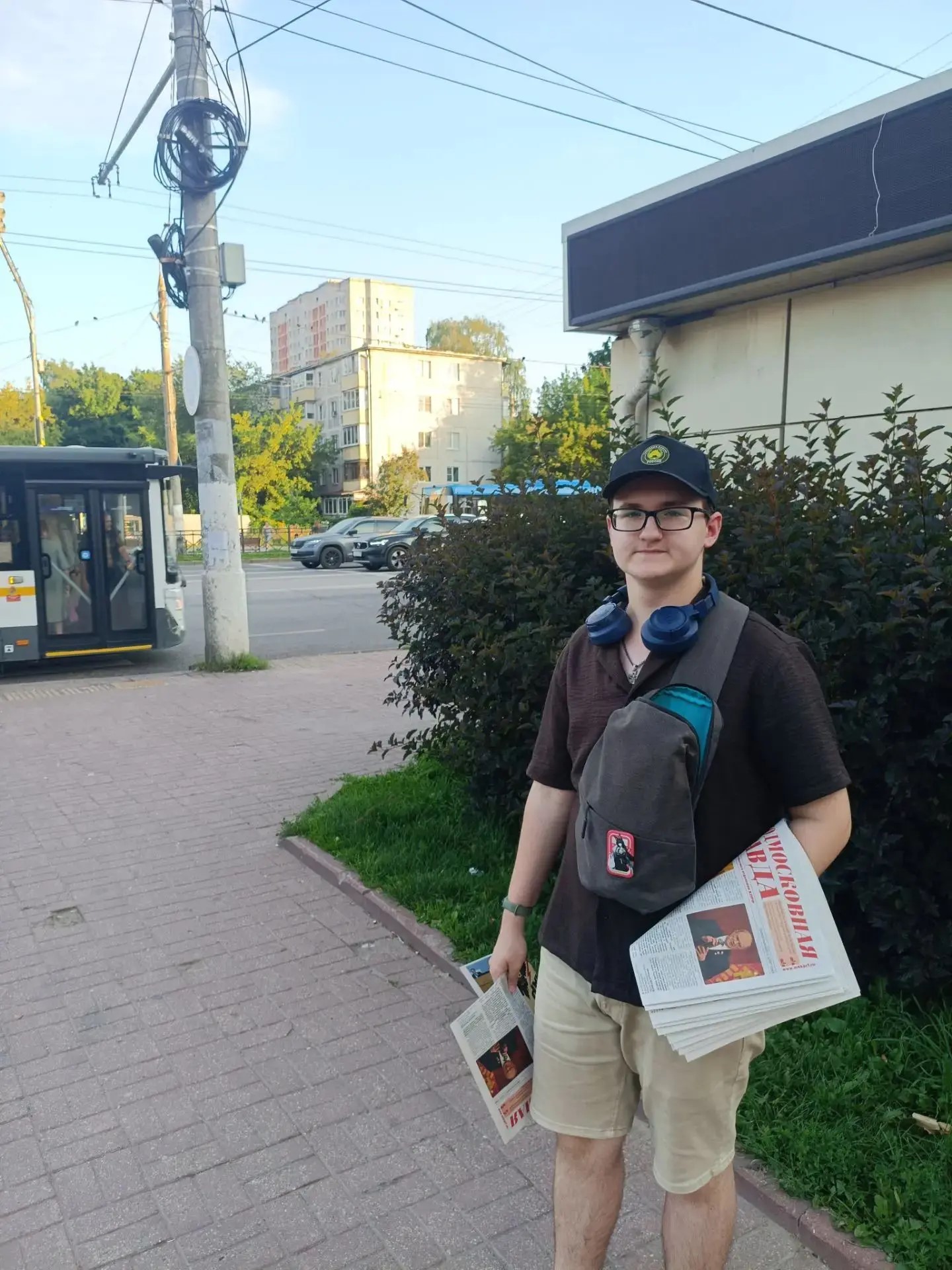 Народный кандидат Черепенников А.В. принял участие в раздаче газеты «Подмосковная Правда».